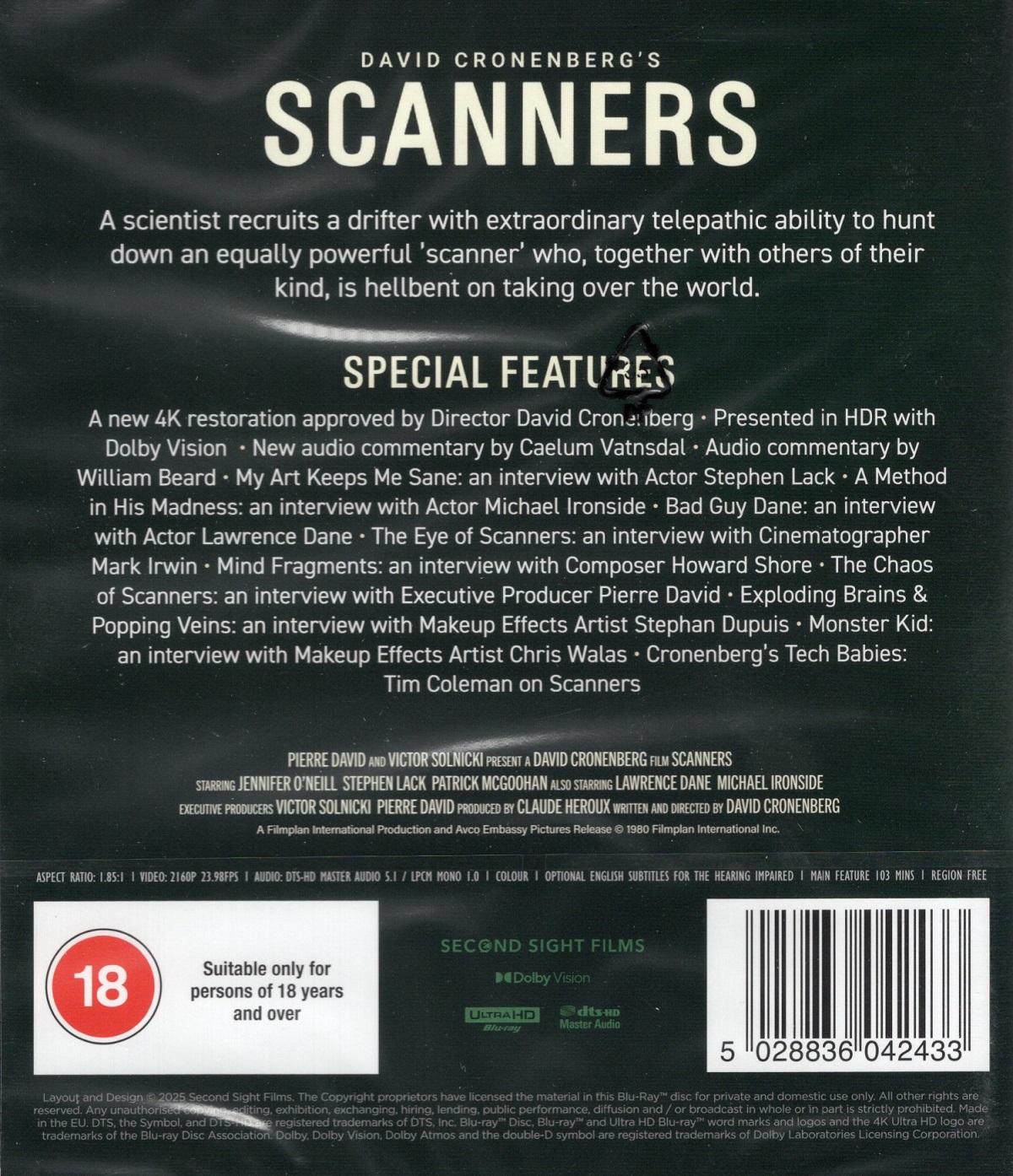 Scanners (ej svensk text) (4K Ultra HD) - 2