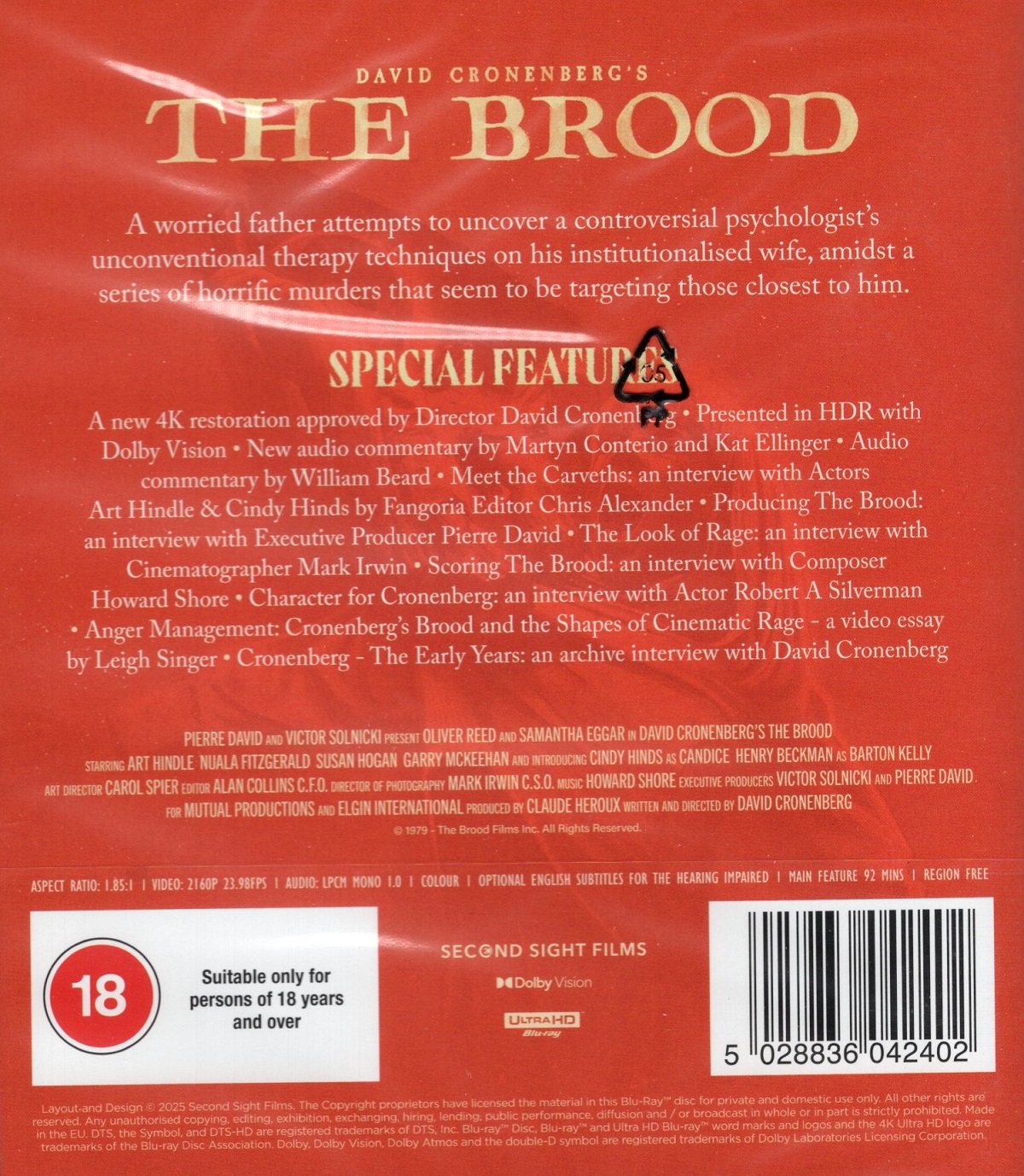 The Brood (ej svensk text) (4K Ultra HD) - 2