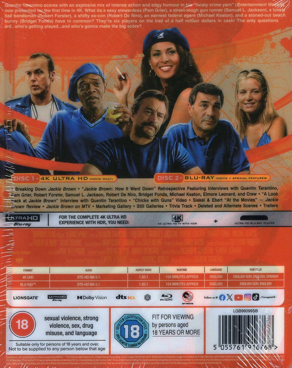 Jackie Brown (Limited Edition Steelbook) (ej svensk text) (4K Ultra HD + Blu-ray) - 2