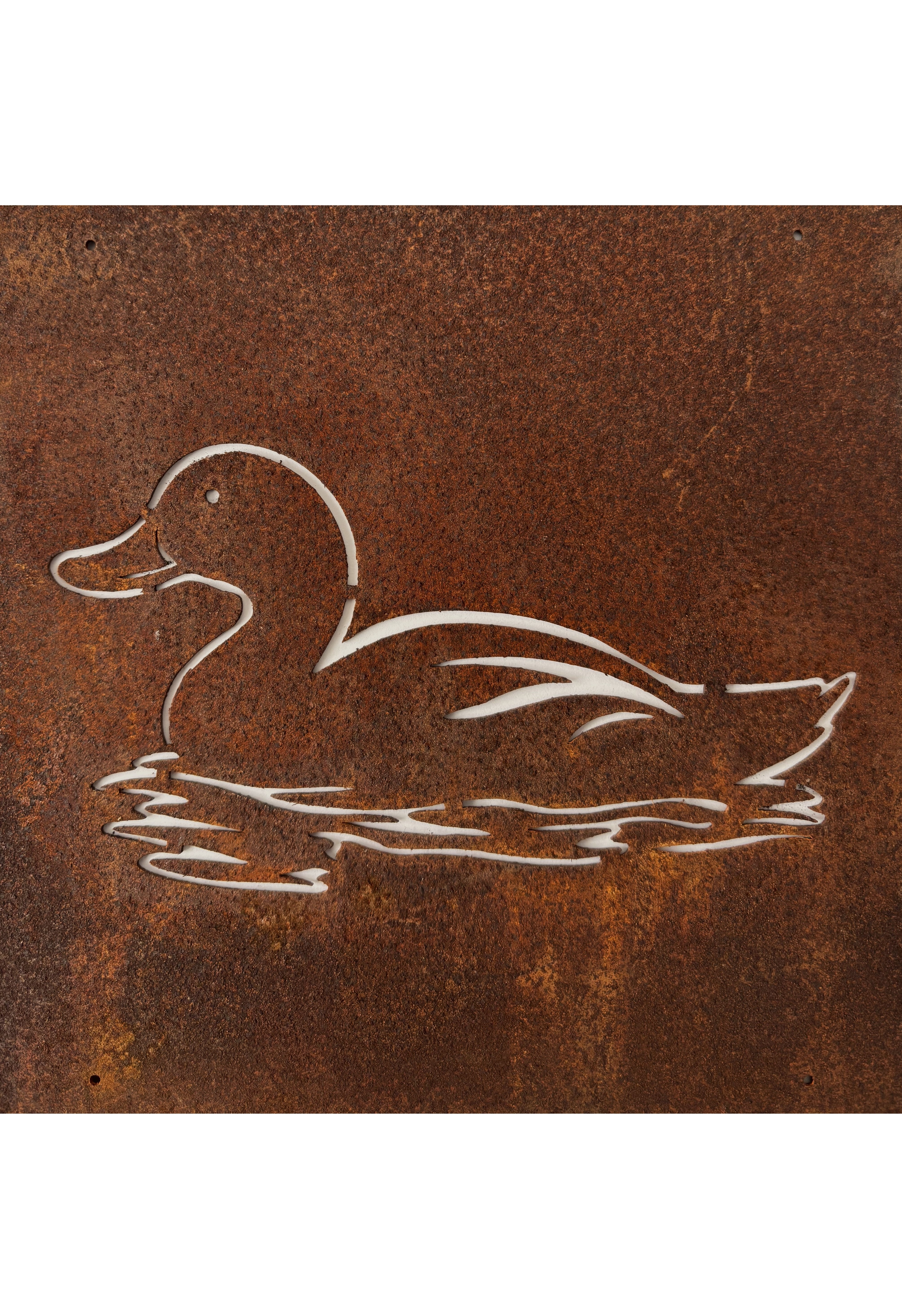 Duck/Goose sign with steel wire for reinforcement mesh or sign holder
