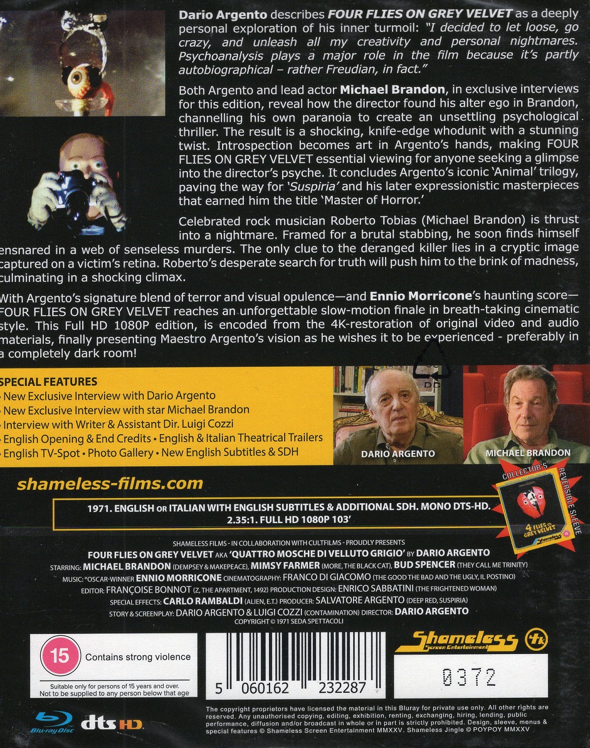 Four Flies On Grey Velvet (Limited Edition) (ej svensk text) (Blu-ray) - 2