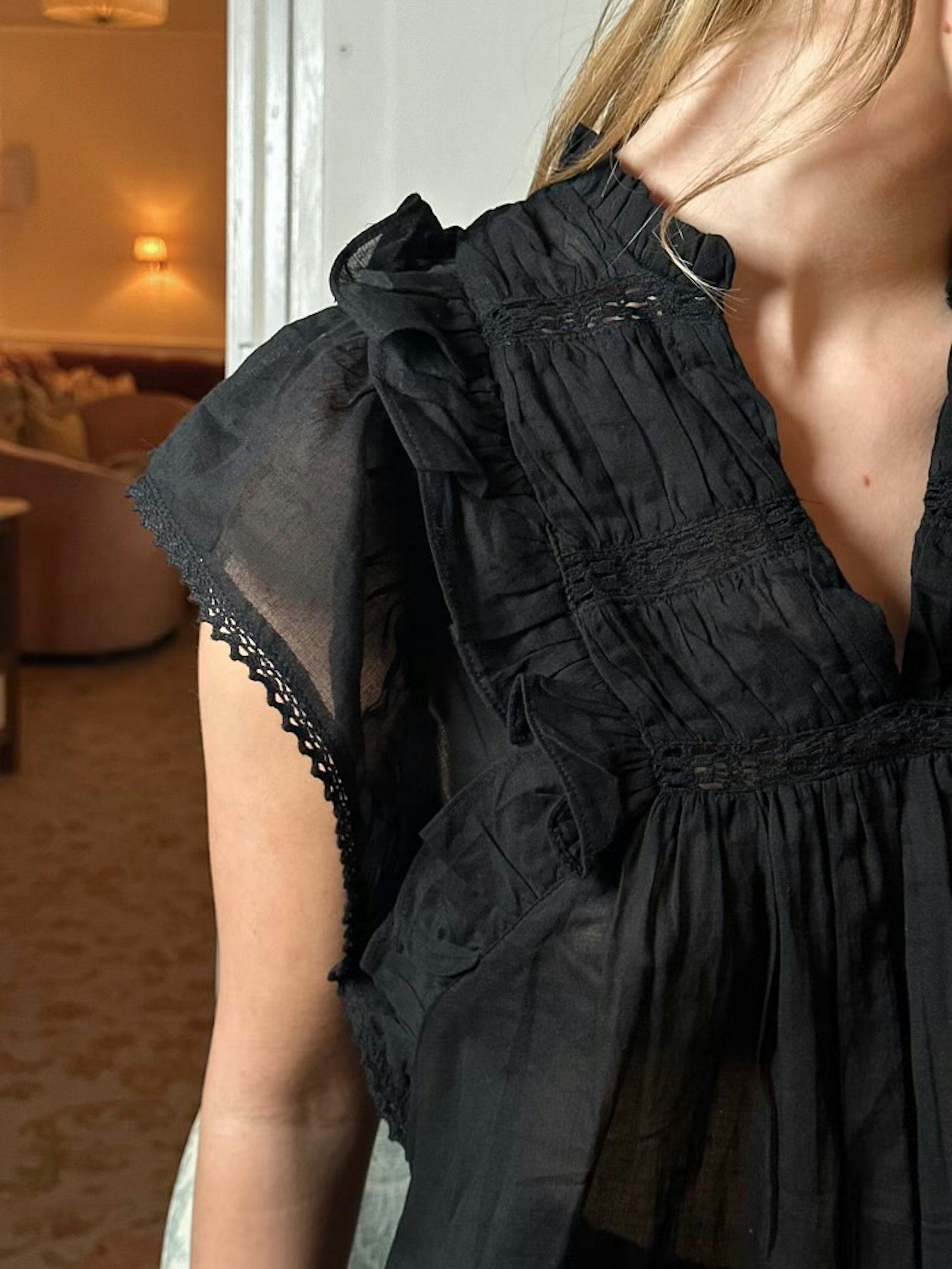 Neo Noir Jayla S Voile Top - 5