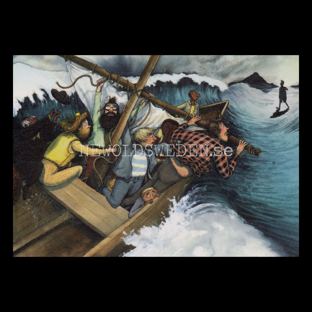 Jesus går på vattnet - Barnens Bästa Bibel Nr. 2 av 3 - Vykort - 556