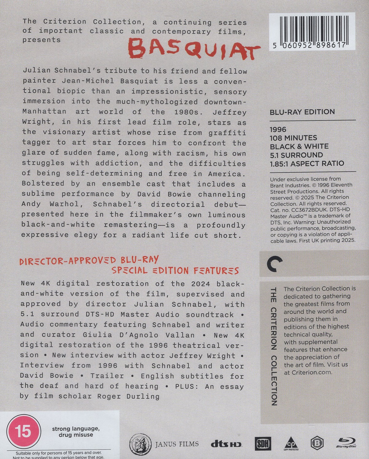Basquiat (Criterion Collection) (ej svensk text) (Blu-ray) - 2