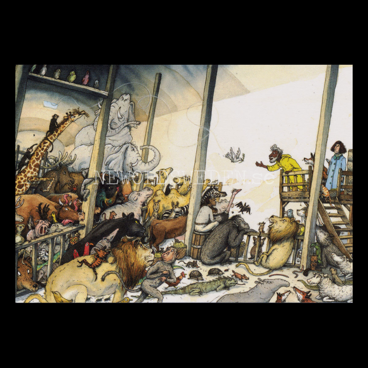 Noas ark  - Barnens Bästa Bibel Nr. 1 av 3 - Vykort - 556