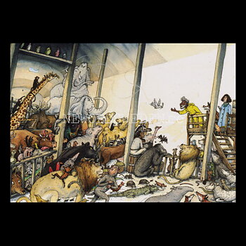 Noas ark  - Barnens Bästa Bibel Nr. 1 av 3 - Vykort - 556