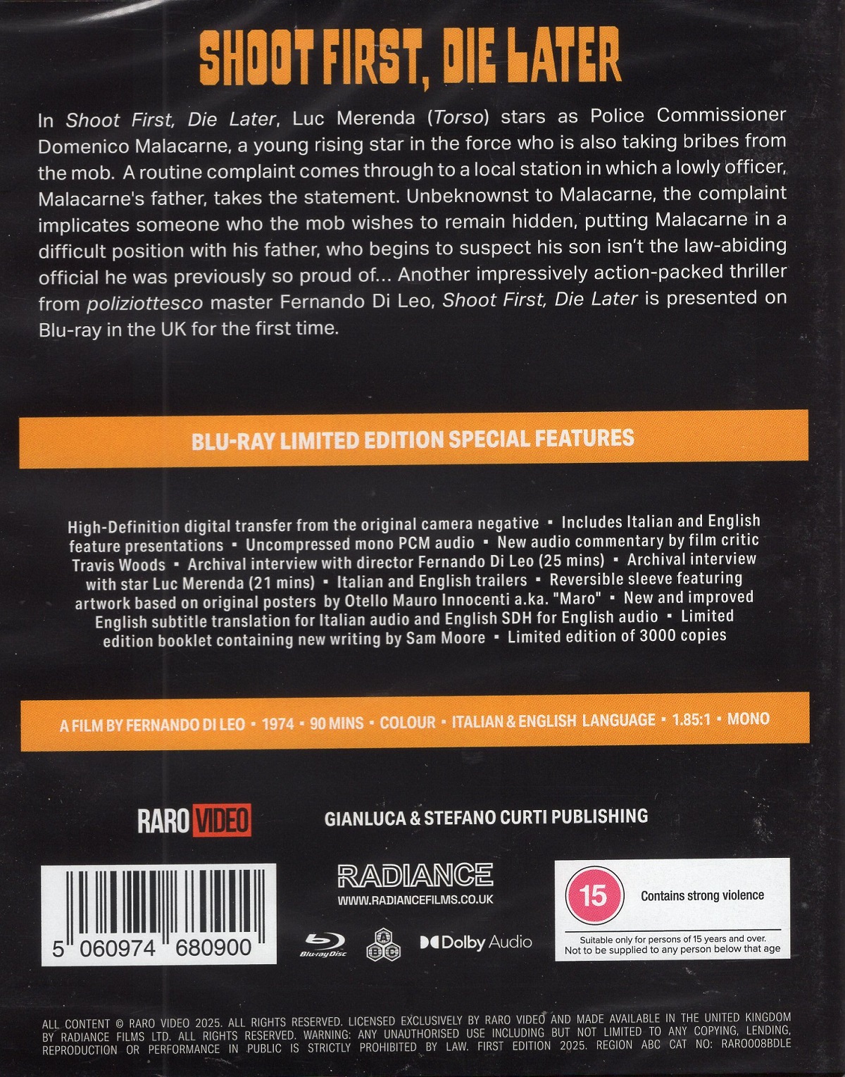 Shoot First Die Later (Limited Edition) (ej svensk text) (Blu-ray) - 2