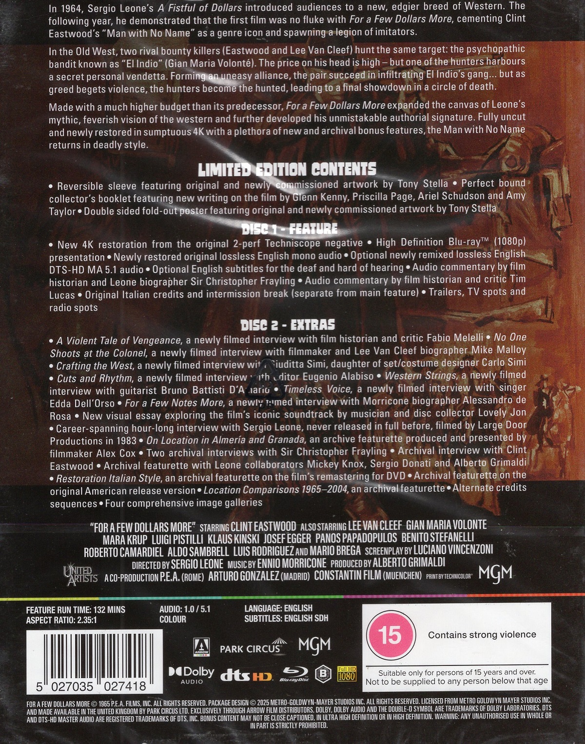 For A Few Dollars More (Limited Edition) (ej svensk text) (Blu-ray) - 2