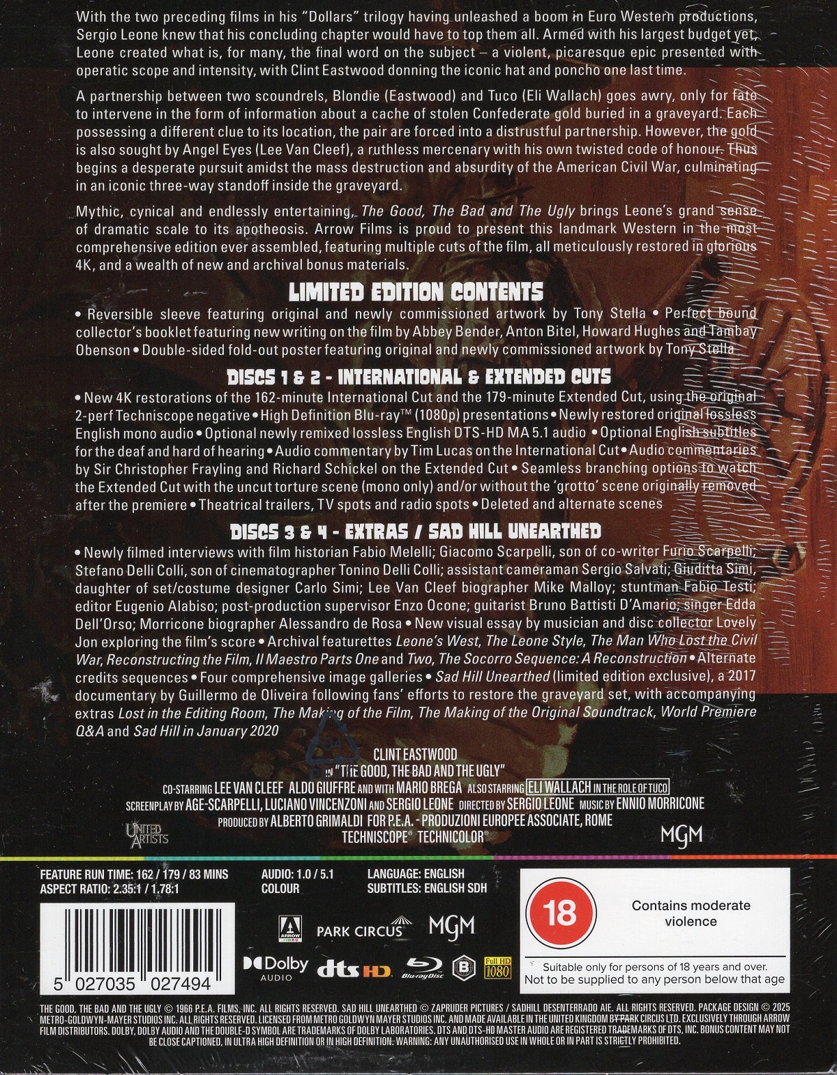 The Good, The Bad And the Ugly (Limited Edition) (ej svensk text) (Blu-ray) - 2