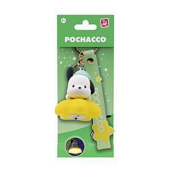 Hello Kitty and Friends 3D nyckelring/bag charm & Rem med Lampa - Light-Up Star Series - Pochacco