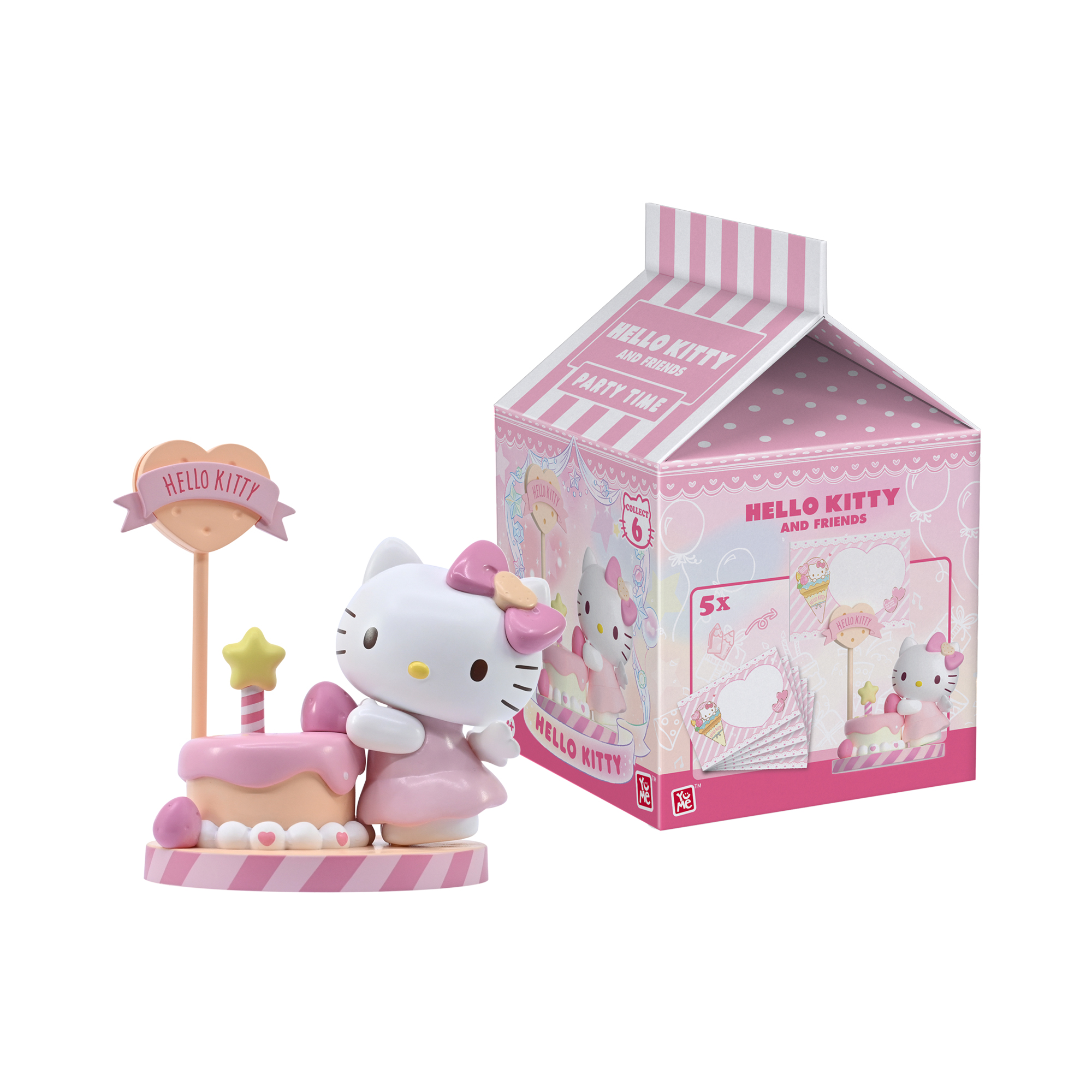 Hello Kitty YuMe Memoställ med Anteckningspapper - Party Time
