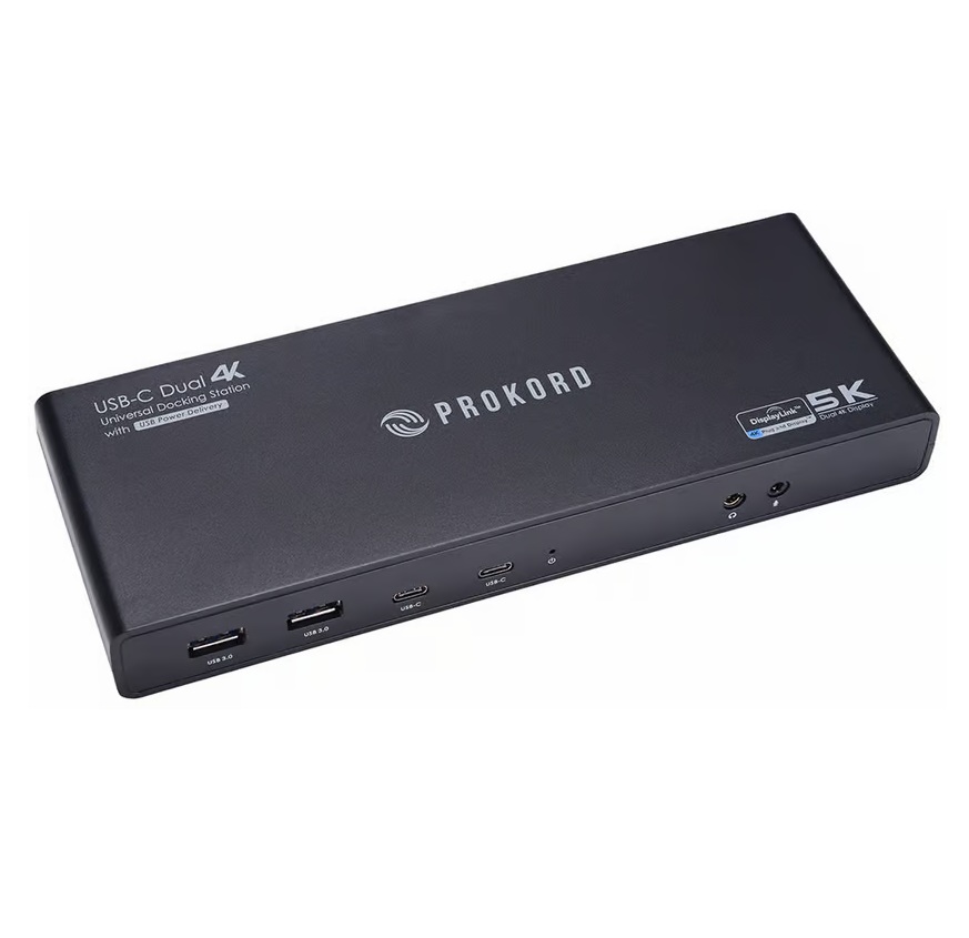 Prokord USB-C 5K Universal Docking Station PD Dual 4K Display PK-5KDLC