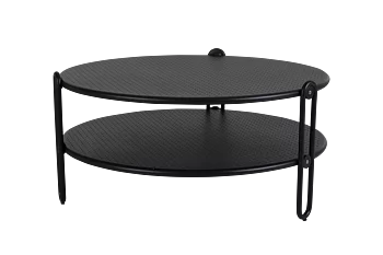 BLIXT SOFFBORD SVART Ø85