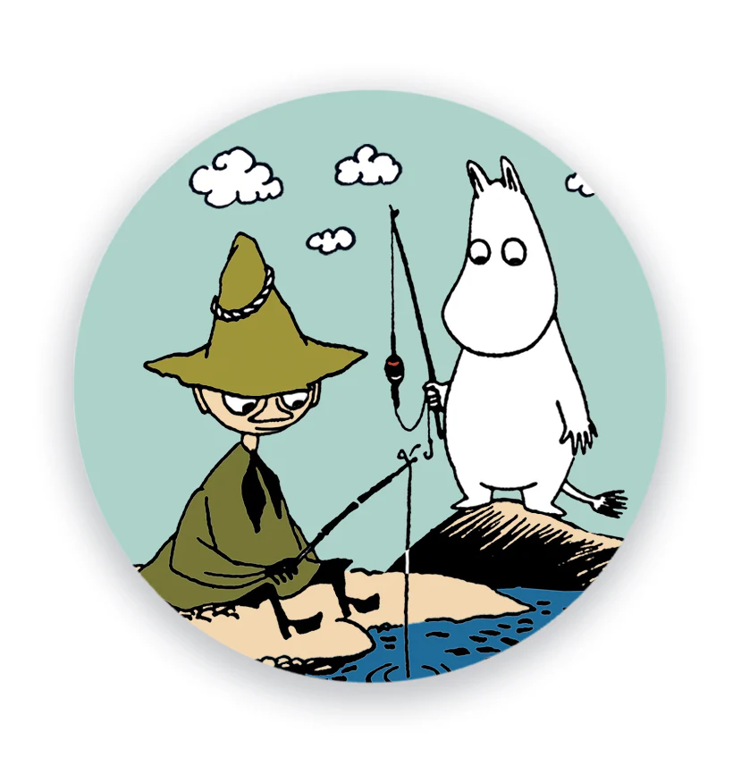 Moomin Magnet - Friends fishing
