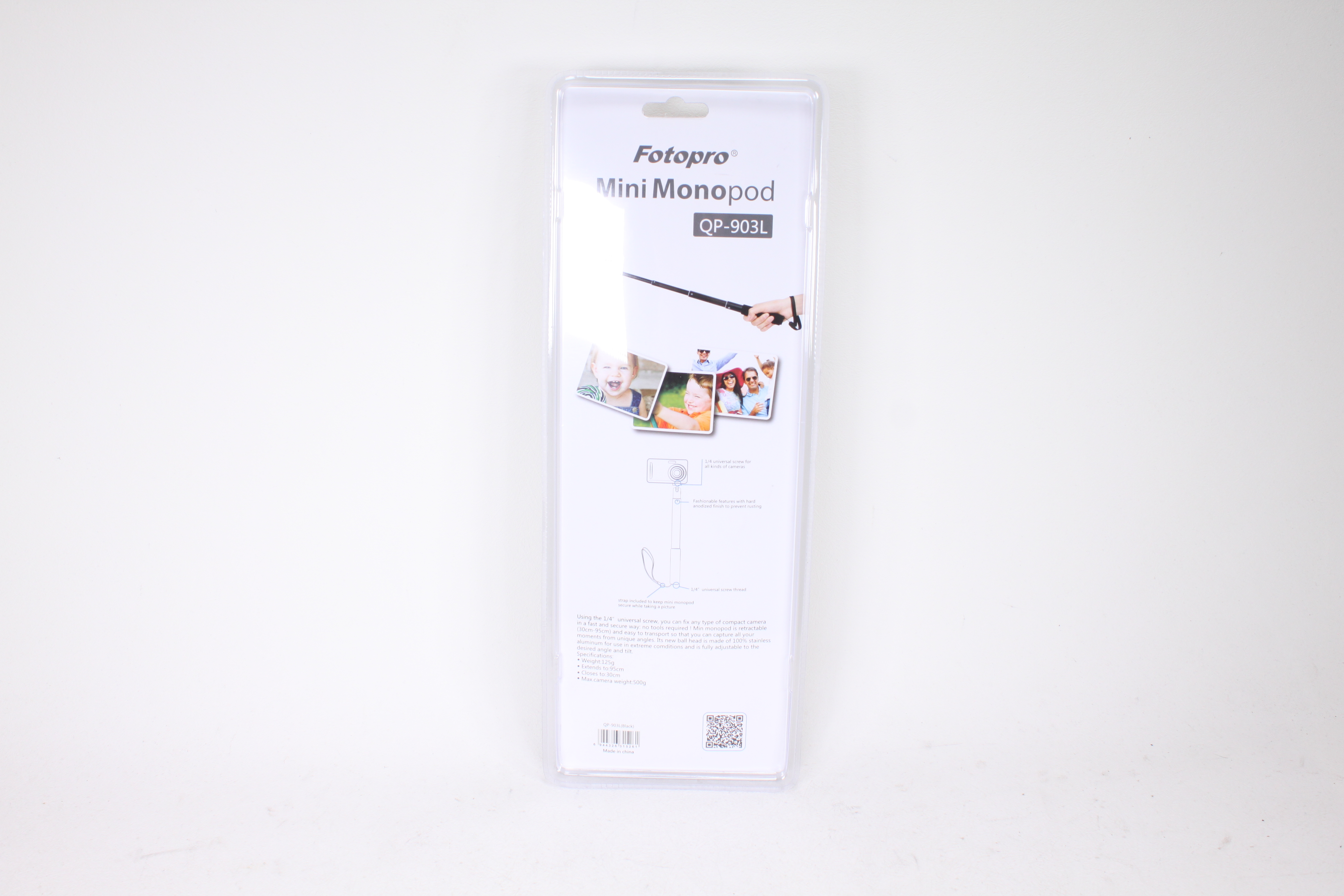 Fotopro QP-903L selfiepinne - NY - LAGERTÖMNING - 2