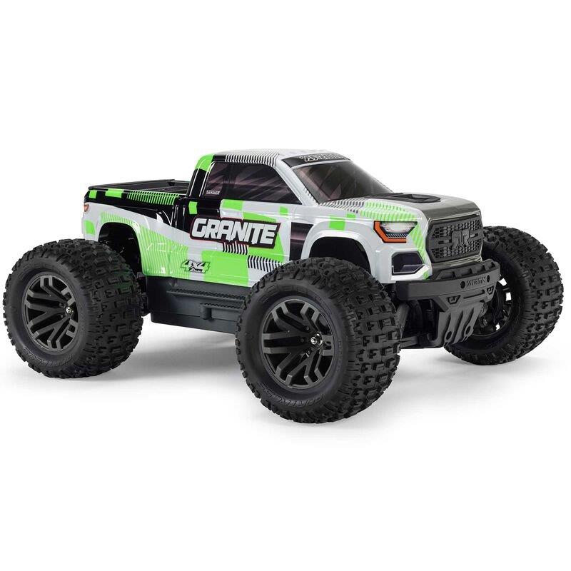 ARRMA 1/10 GRANITE MEGA 665 4X4 RTR Brushed Monster Truck, Green - 15