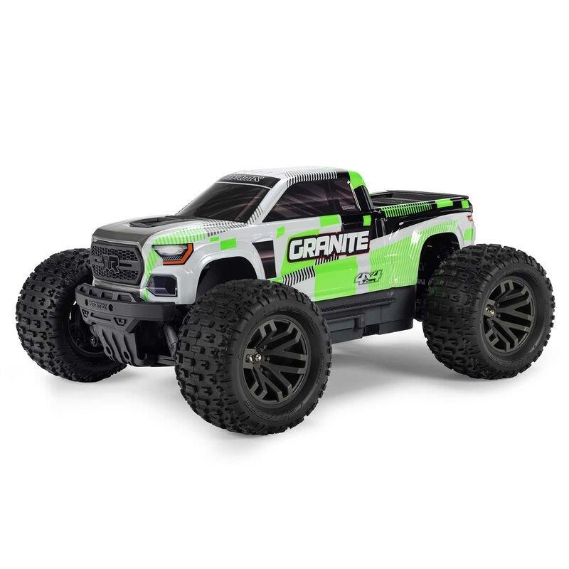 ARRMA 1/10 GRANITE MEGA 665 4X4 RTR Brushed Monster Truck, Green - 2