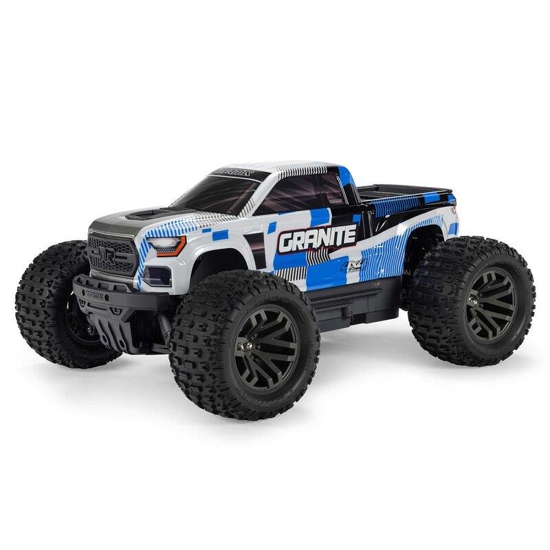 ARRMA 1/10 GRANITE MEGA 665 4X4 RTR Brushed Monster Truck, Blue - 2
