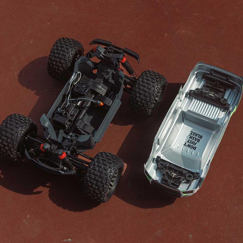 ARRMA 1/10 GRANITE MEGA 665 4X4 RTR Brushed Monster Truck, Blue - 9