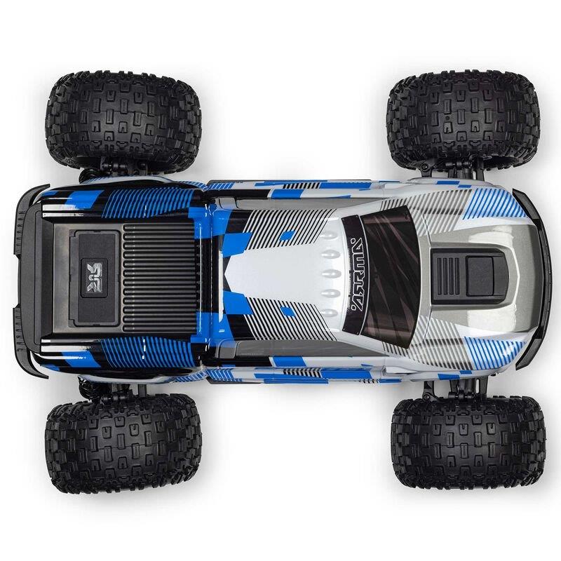 ARRMA 1/10 GRANITE MEGA 665 4X4 RTR Brushed Monster Truck, Blue - 14