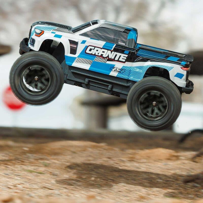 ARRMA 1/10 GRANITE MEGA 665 4X4 RTR Brushed Monster Truck, Blue - 8