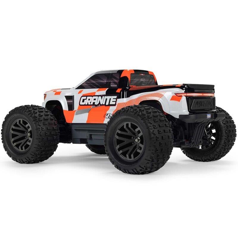 ARRMA 1/10 GRANITE MEGA 665 4X4 RTR Brushed Monster Truck, Orange - 15