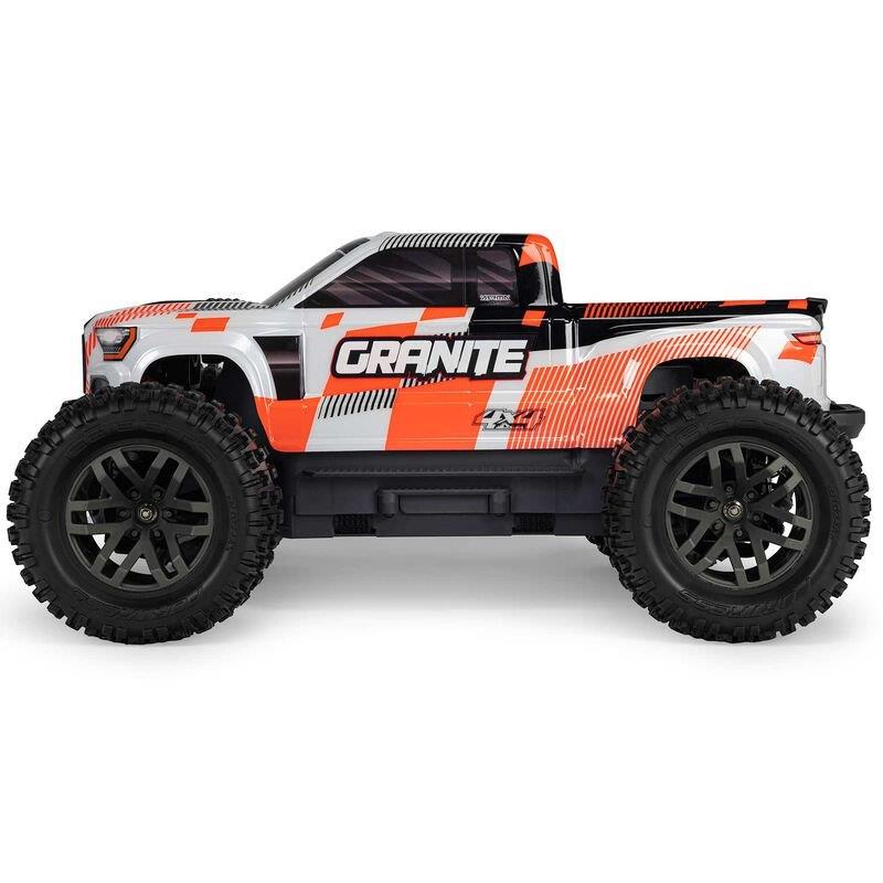 ARRMA 1/10 GRANITE MEGA 665 4X4 RTR Brushed Monster Truck, Orange - 10