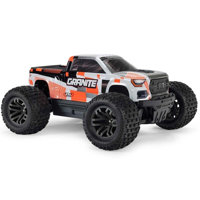 ARRMA 1/10 GRANITE MEGA 665 4X4 RTR Brushed Monster Truck, Orange - 14