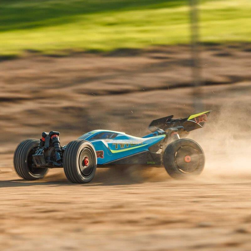 ARRMA 1/8 TYPHON MEGA 665 4X4 RTR Brushed Buggy, Blue