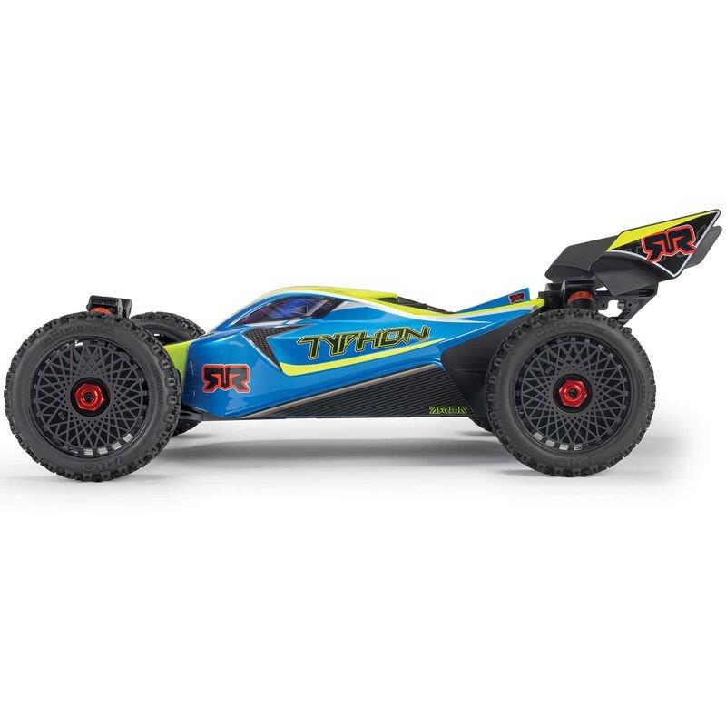 ARRMA 1/8 TYPHON MEGA 665 4X4 RTR Brushed Buggy, Blue - 11