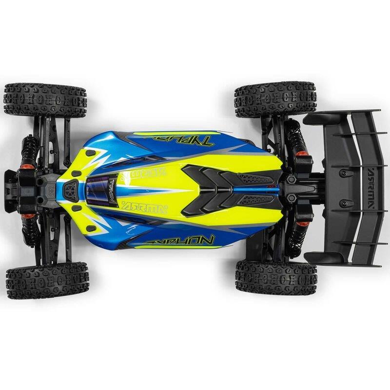 ARRMA 1/8 TYPHON MEGA 665 4X4 RTR Brushed Buggy, Blue - 14