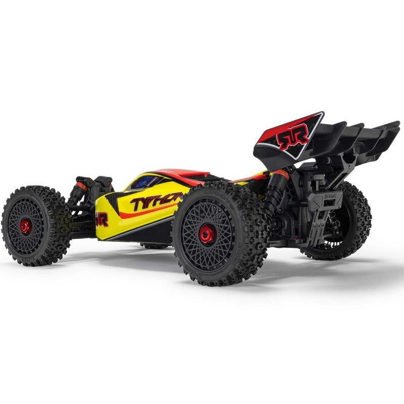 ARRMA 1/8 TYPHON MEGA 665 4X4 RTR Brushed Buggy, Yellow - 15