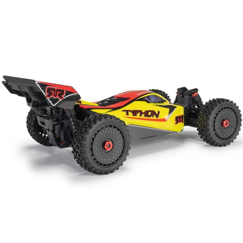 ARRMA 1/8 TYPHON MEGA 665 4X4 RTR Brushed Buggy, Yellow - 14