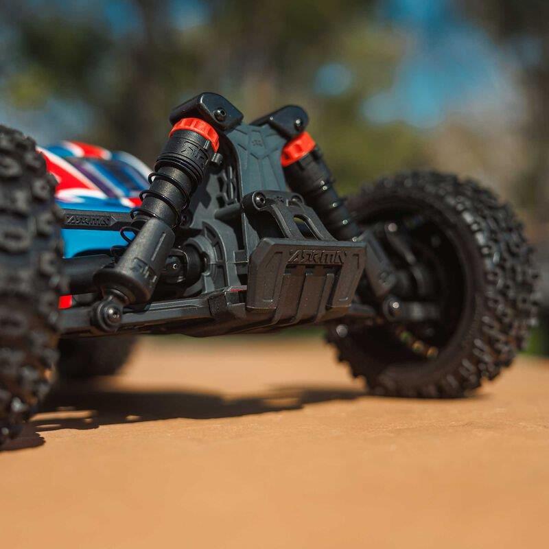 ARRMA 1/8 TYPHON MEGA 665 4X4 RTR Brushed Buggy, Red - 25