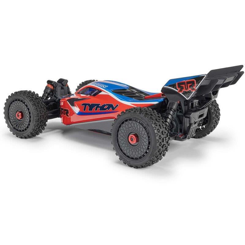 ARRMA 1/8 TYPHON MEGA 665 4X4 RTR Brushed Buggy, Red - 16