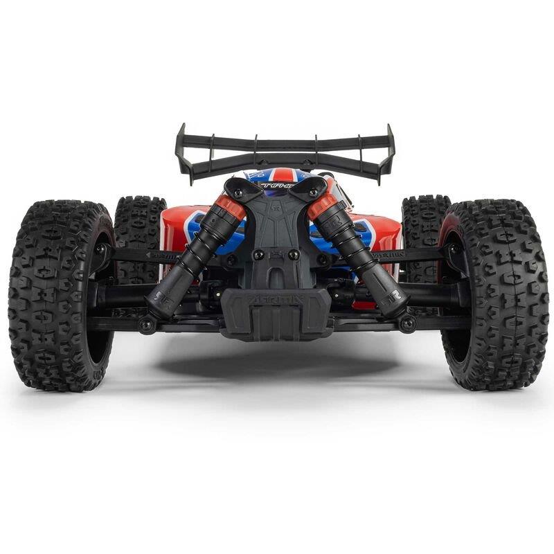 ARRMA 1/8 TYPHON MEGA 665 4X4 RTR Brushed Buggy, Red - 12