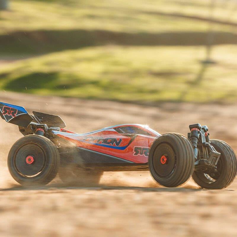ARRMA 1/8 TYPHON MEGA 665 4X4 RTR Brushed Buggy, Red - 5