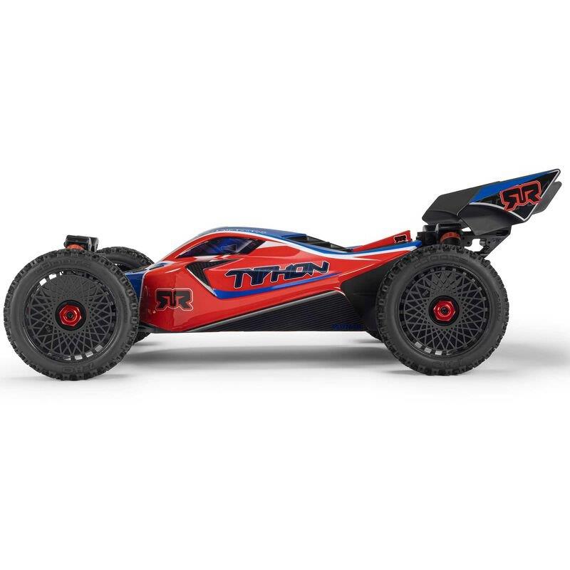 ARRMA 1/8 TYPHON MEGA 665 4X4 RTR Brushed Buggy, Red - 11
