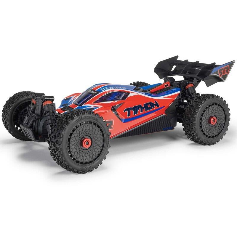 ARRMA 1/8 TYPHON MEGA 665 4X4 RTR Brushed Buggy, Red - 2