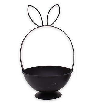 Kruka Bunny Svart - Stor - 30 cm 