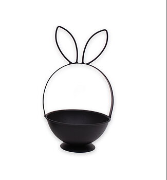Kruka Bunny Svart - Liten - 24 cm 