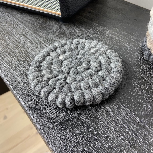 Wooldesign coasters grafitgrå