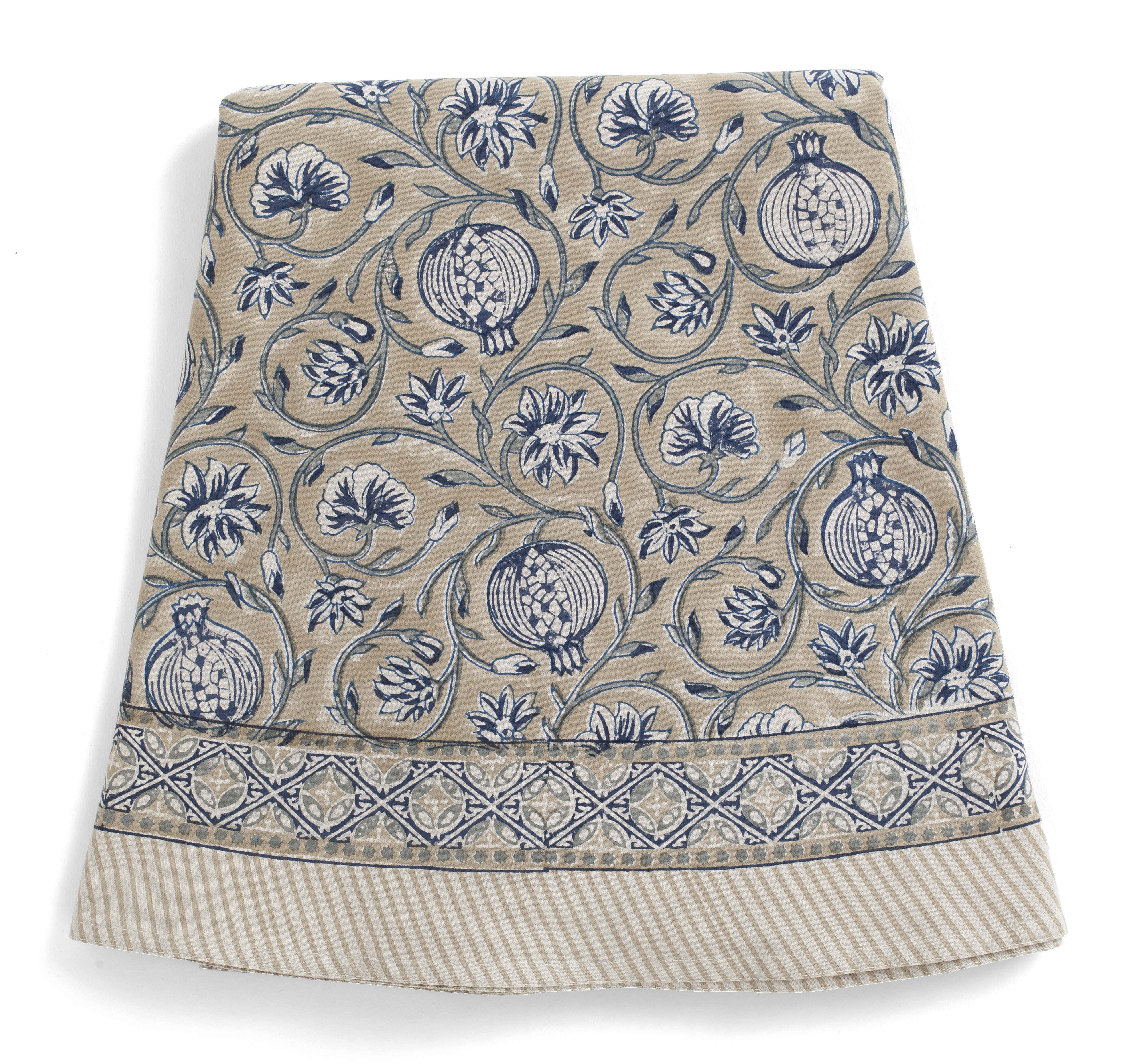 Rund duk - TANGIER POMEGRANATE - Chamois - 6