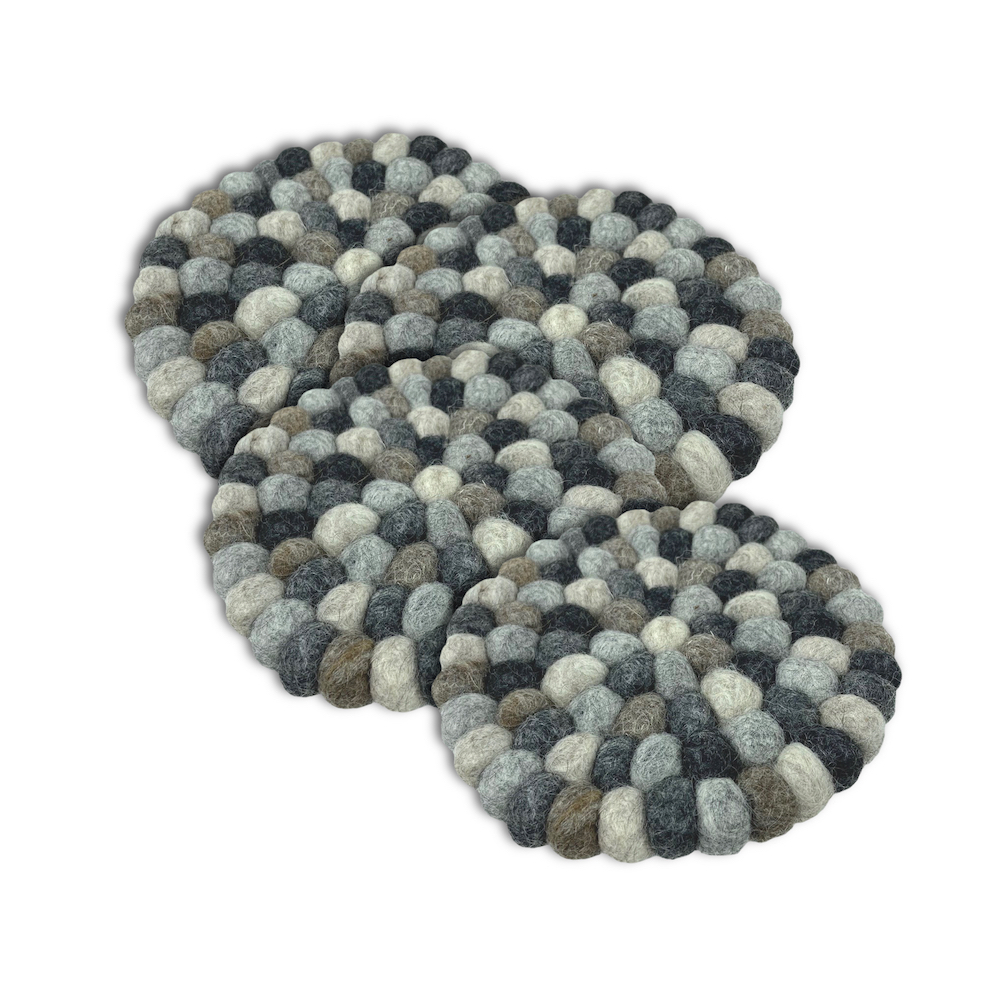 Wooldesign villapallo-alustat, 4-pack, mix