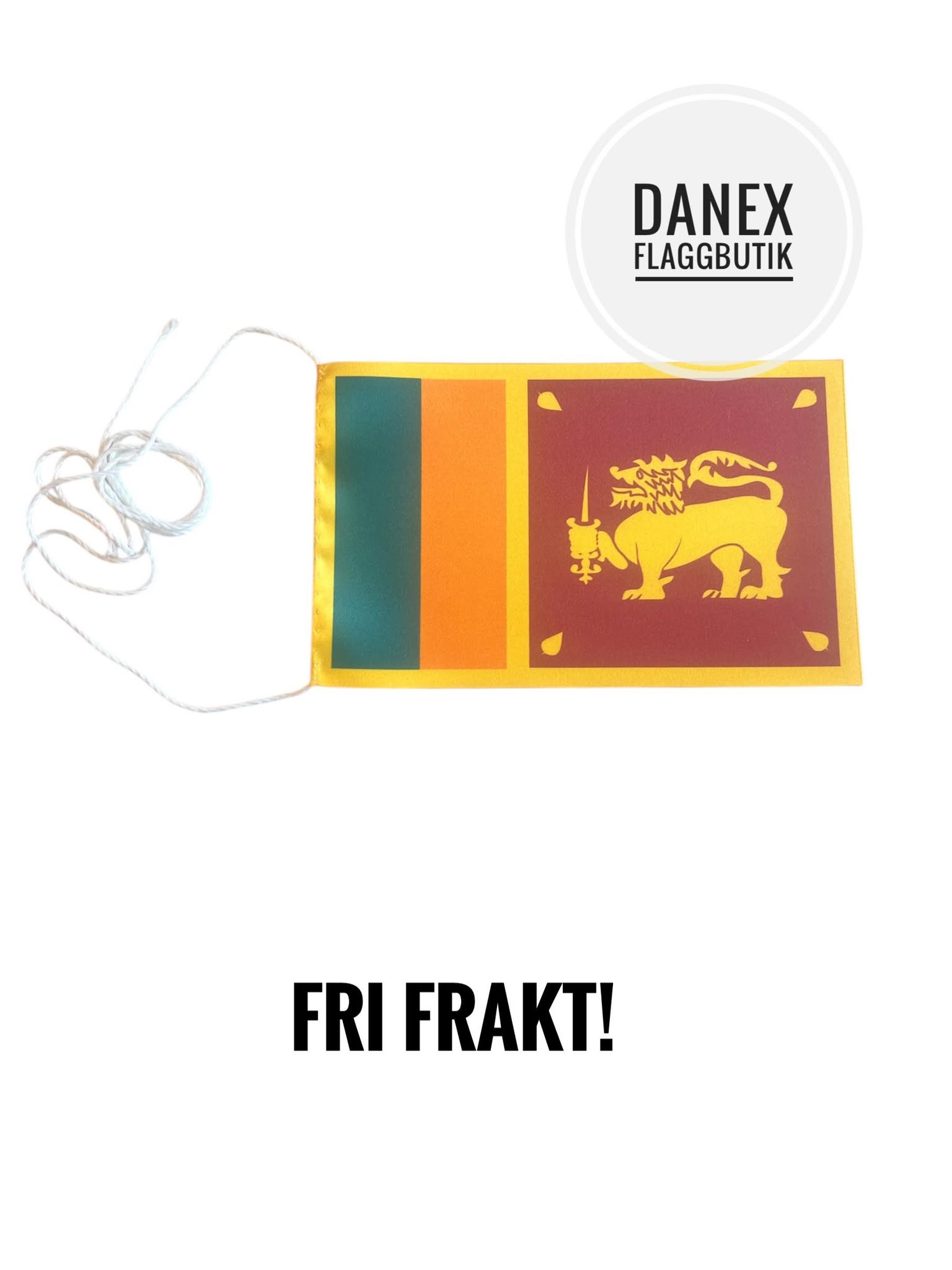  Bordsflagga Sri Lanka - 10x16 cm 