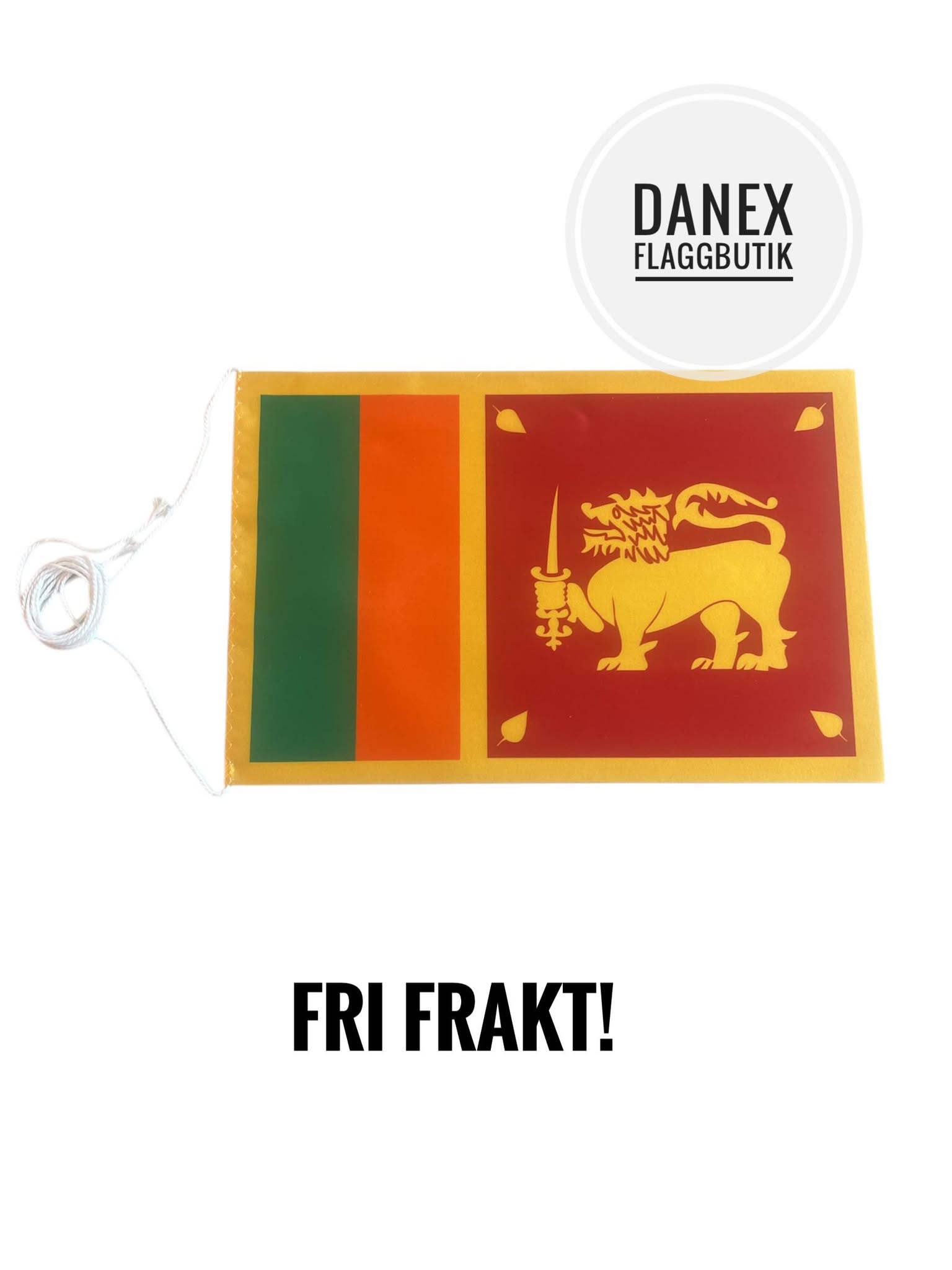  Bordsflagga Sri Lanka - 16x24 cm