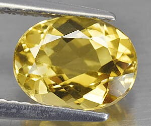 Impresionante piedra preciosa suelta de berilo dorado natural de primera calidad de 1,62 ct