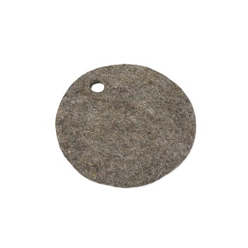 Wooldesign underlägg av tovad ull, 10 cm, 4-pack, naturbrun