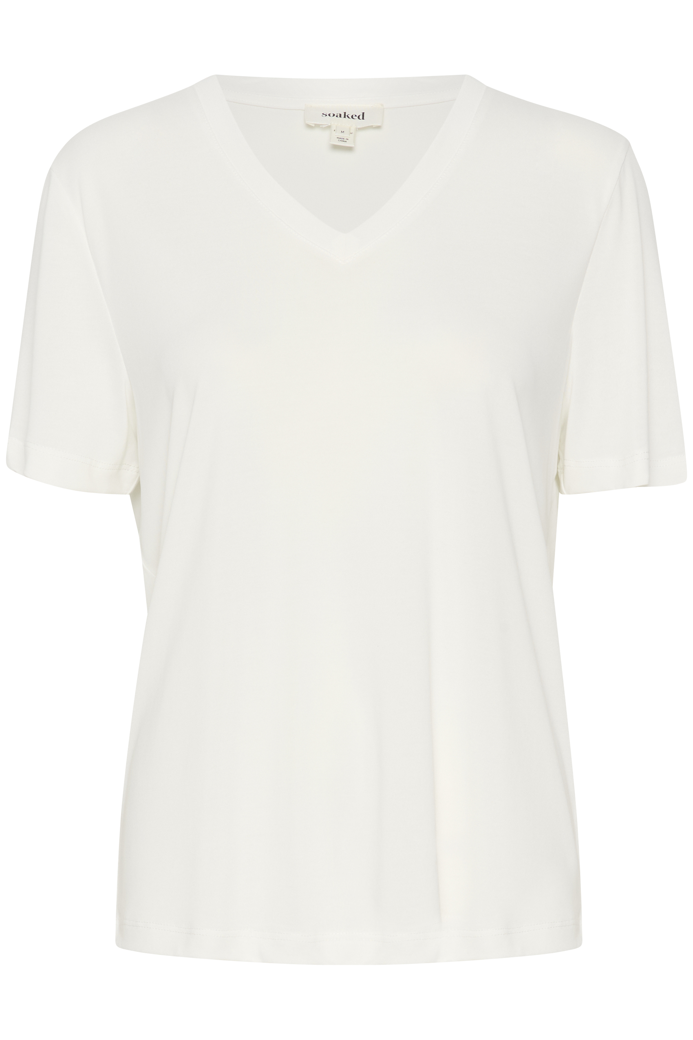  Columbine T-shirt Loose Fit V-Neck SS Broken White