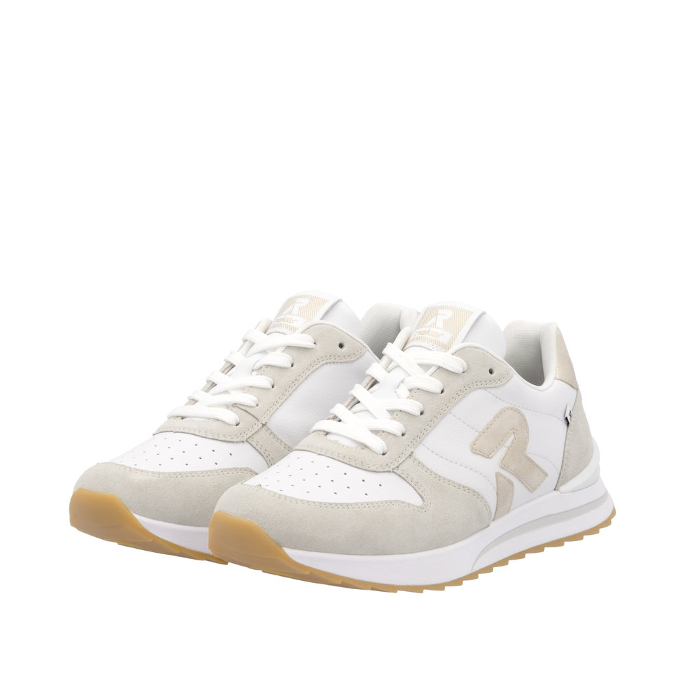 Rieker Damsneakers Vit/Beige - 6